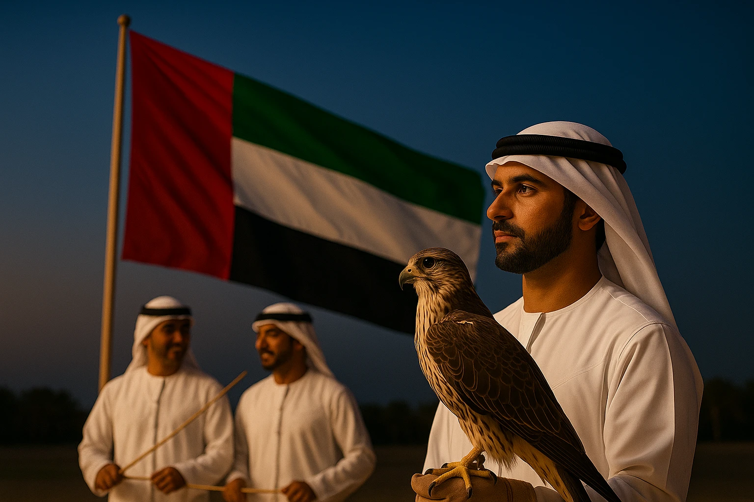 AELive Emirati cultural performers at a UAE event