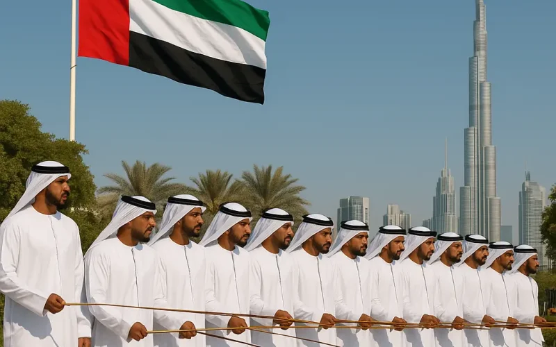 Authentic Al Ayyala performers for UAE National Day cultural event management